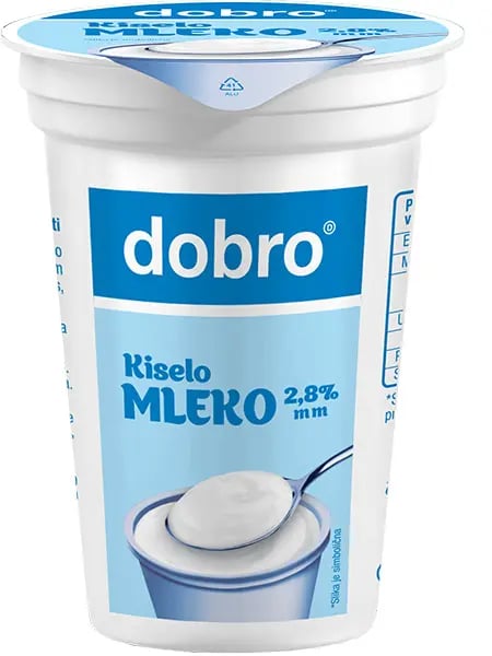 Dobro Kiselo mleko 2.8% 400g