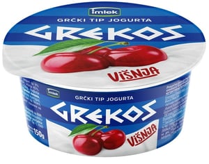 Imlek Grčki tip jogurta Grekos visnja 150g