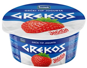 Imlek Grčki tip jogurta Grekos jagoda 150g
