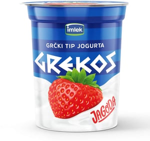 Imlek Grčki tip jogurta Grekos jagoda 400g