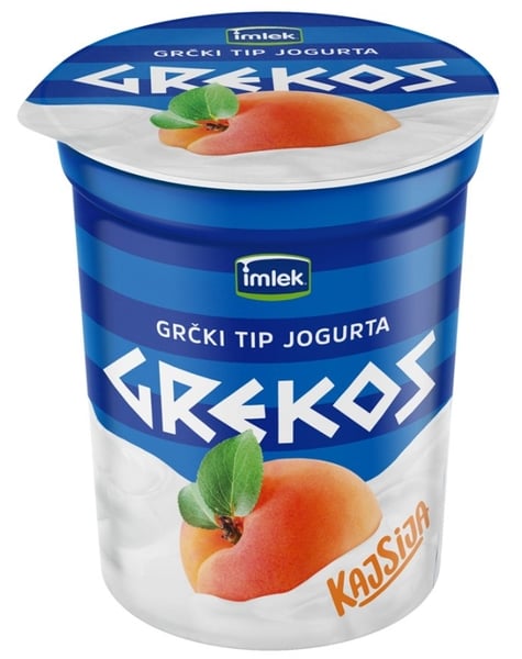 Imlek Grčki tip jogurta Grekos kajsija 400g