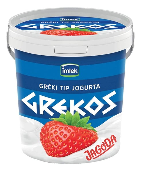 Imlek Grčki jogurt Grekos jagoda 700g