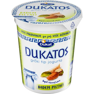 Dukat Grčki jogurt Dukatos badem pistaci 400g
