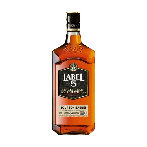 Label 5 Whiskey bourbon barrel 0.7l