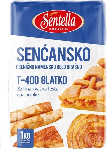 Sentella Brašno glatko T-400 1kg