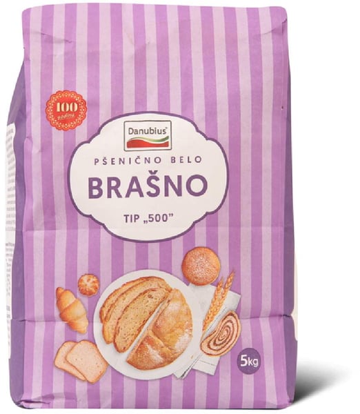 Danubius Brašno pšenično belo T-500 5kg