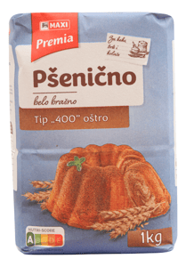 Maxi Brašno oštro T-400 1kg