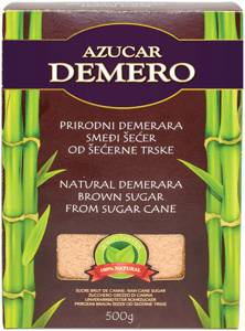 Demero Smeđi šećer kutija 500g