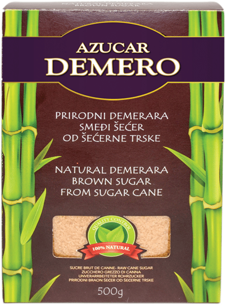 Demero Smeđi šećer kutija 500g