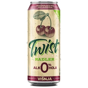 Lav Radler Twist pivo Visnja 0% limenka 0.33l