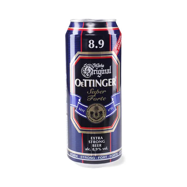 Oettinger Strong svetlo pivo limenka 0.5l