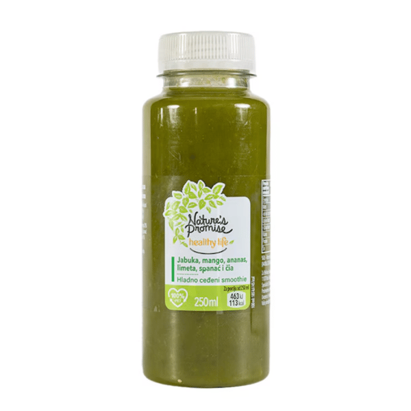 Nature's Promise Sok Smoothie jabuka, mango, ananas, limeta, spanac i cia 250ml