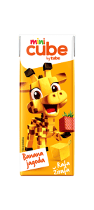 Tube Voćni sok Mini Cube banana jagoda 200ml