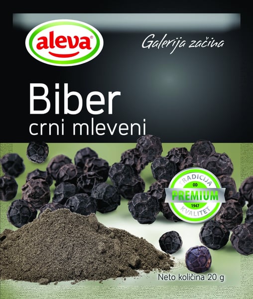 Aleva Biber crni mleveni 20g