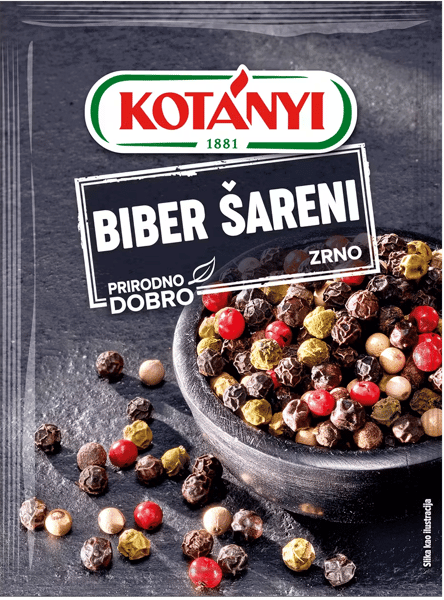 Kotanyi Biber šareni zrno 16g