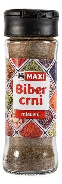 Maxi Biber crni staklo 55g