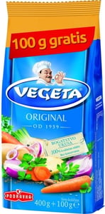Podravka Začin Vegeta 400g + 100g gratis