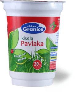 Mlekara Granice Kisela pavlaka 20%mm 400g