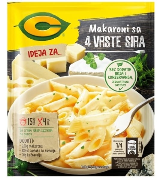 C Dodatak Makaroni 4 sira 30g