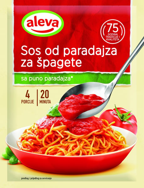 Aleva Dodatak sos za špagete 85g