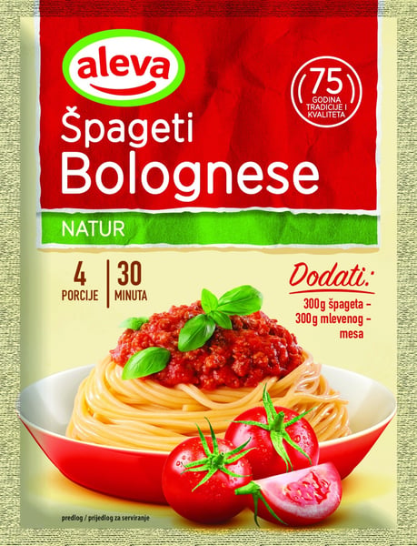 Aleva Dodatak za špagete Bolognese 59g