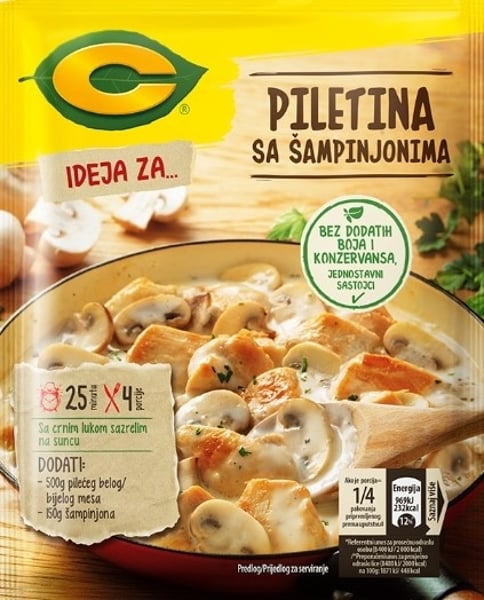 C Dodatak piletina sa šampinjonima 48g