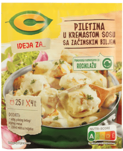 C Dodatak piletina u kremastom sosu sa začinskim biljem 35g