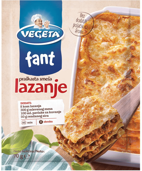 Vegeta Dodatak Fant za lazanje 70g