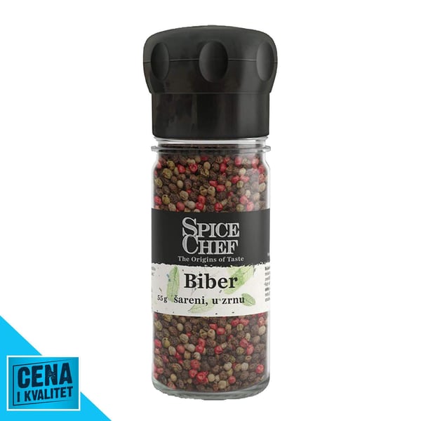 Spice Chef Biber sareni u zrnu mlin 50g