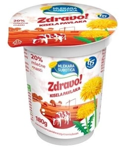 Mlekara Subotica Kisela pavlaka 20%mm 180g