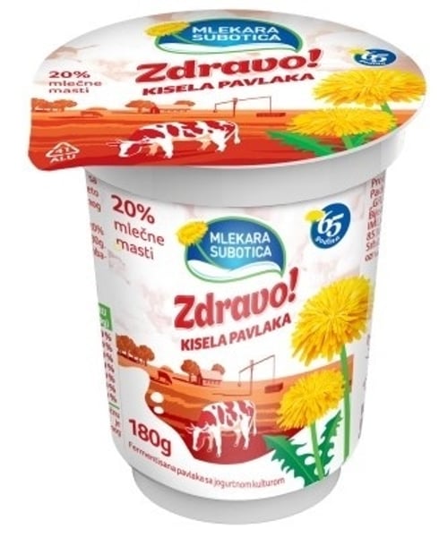 Mlekara Subotica Kisela pavlaka 20%mm 180g