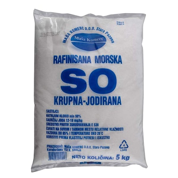 Masa Komerc Morska krupna so 5kg