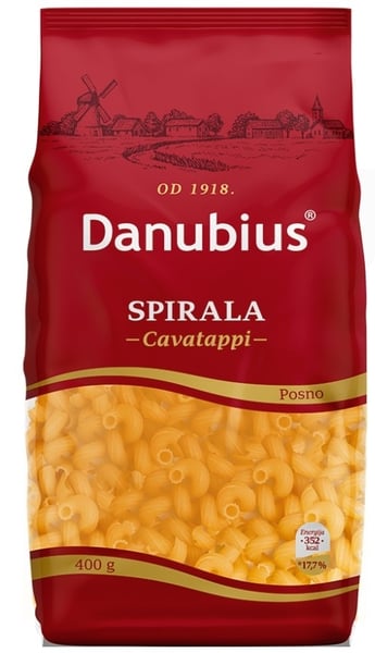Danubius Makaroni spirala 400g