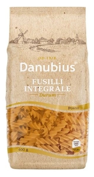 Danubius Makaroni Fusilli Integrale 400g