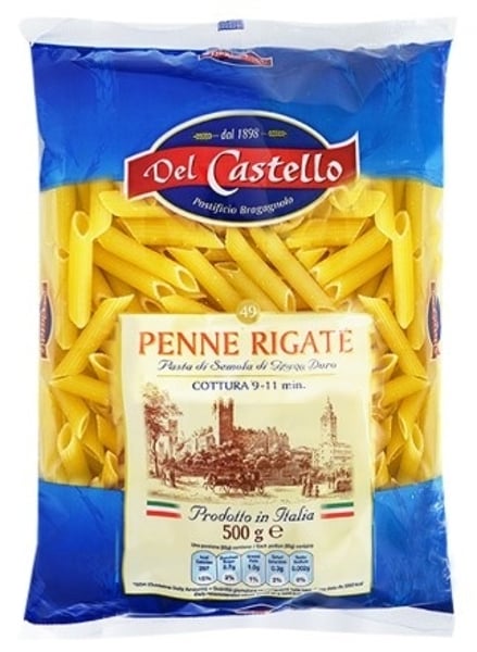 Del Castello Testenina Penne rigate 500g