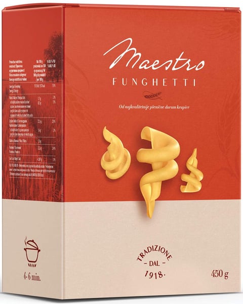 Maestro Testenine Funghetti 450g