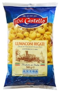 Del Castello Testenina Lumaconi rigati 500g