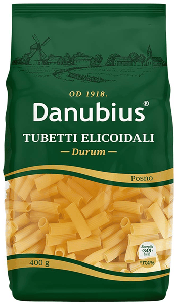 Danubius Testenine Tubetti elidoicali durum 400g