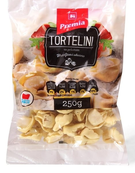 Maxi Tortelini sa pršutom 250g