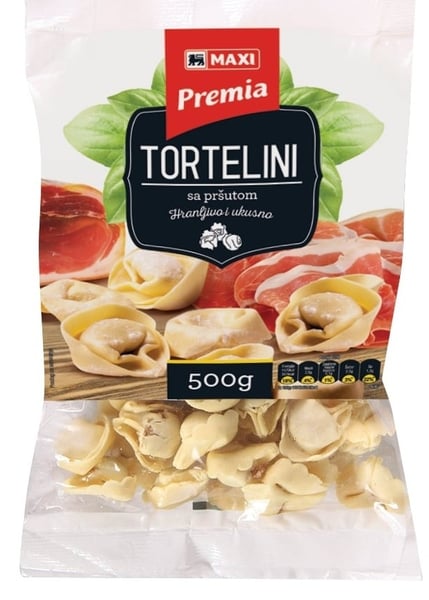 Maxi Tortelini sa pršutom 500g