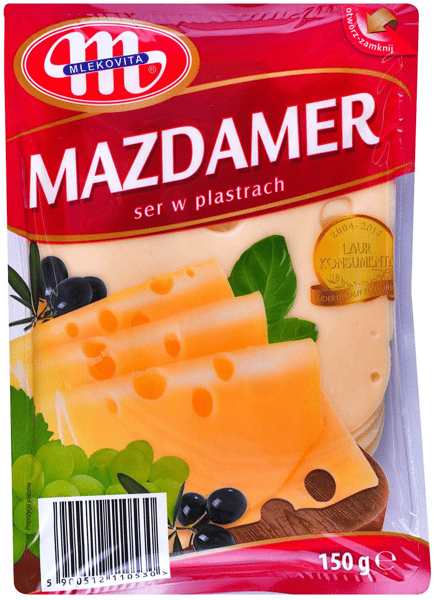Mlekovita Sir Masdamer slajs 150g