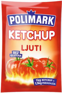 Polimark Kečap ljuti kesica 90g
