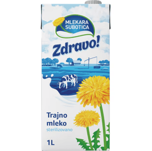 Mlekara Subotica Zdravo trajno mleko 2% 1L TP