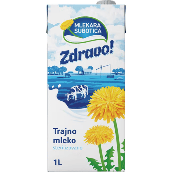 Mlekara Subotica Zdravo trajno mleko 2% 1L TP