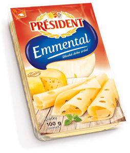 President Sir Emmentaler slajs 100g