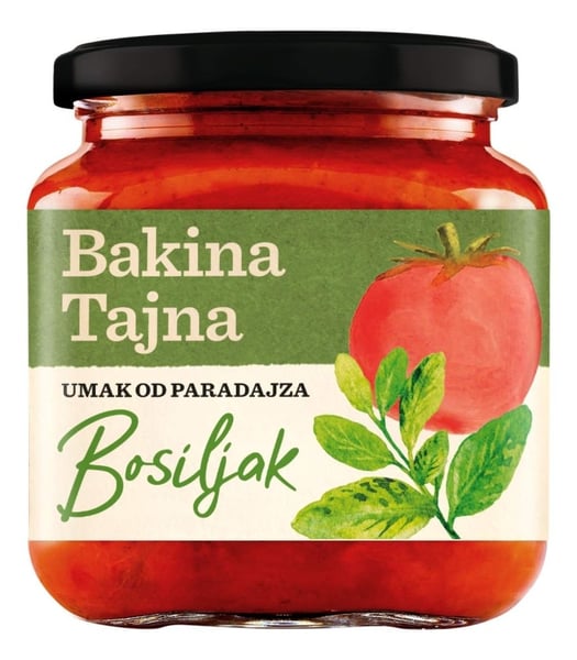 Bakina Tajna Sos za pastu bosiljak 300g