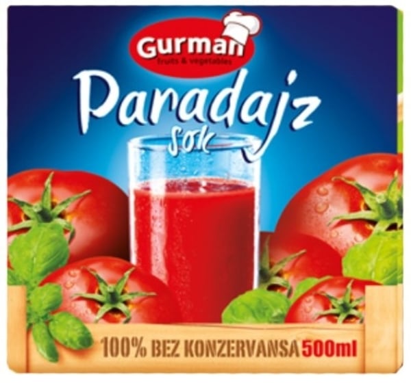 Gurman Paradajz sok blagi 500g