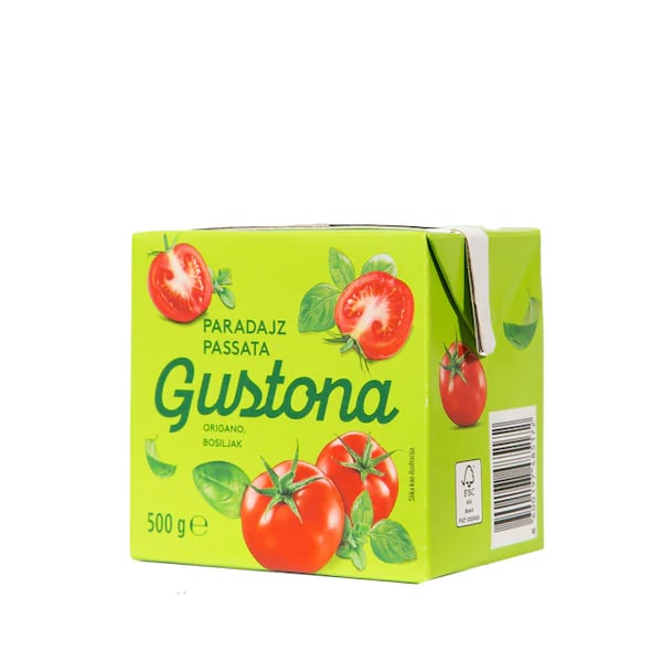 Gustona Passata bosiljak & origano 500g