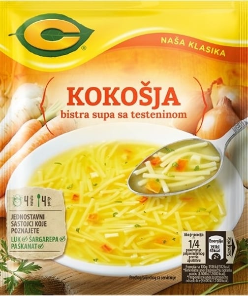 C Supa kokošja bistra 58g
