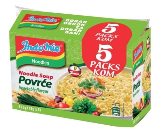 Indomie Nudle povrće 5kom